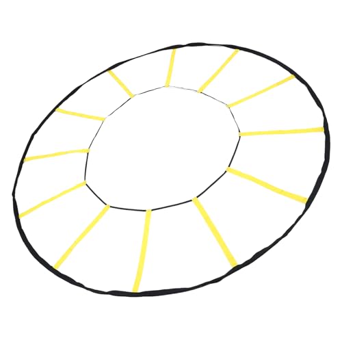 Yinhing Circular Training Ladder 12 Rungs Premium Nylon Speed and Trainer for Soccer Basketball Other Sports Enhance Performance for Athletes Portable Design