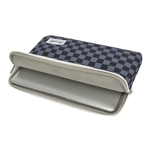 Canvaslife Black Checker Pattern Laptop Sleeve Case Cover with Pocket for MacBook Pro 14 inch and 14 inch-14.4 inch HP, Lenovo, Dell, ASUS, Acer Notebook Computer - color: Black Checker, size: 14 inch / 14.0 inch