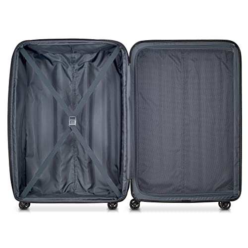DELSEY PARIS Helium Aero Hardside Expandable Luggage with Spinner Wheels, Blue Cobalt, Checked-Large 28 Inch - color: Blue Cobalt, size: Checked-Large 28 Inch