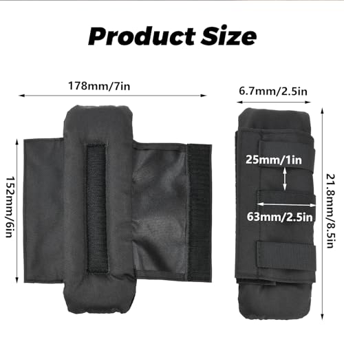 Ullnosoo Shoulder Strap Pad, Vest Shoulder Strap Padding, Backpack Strap Cushion Fit Straps Up to 2.5"