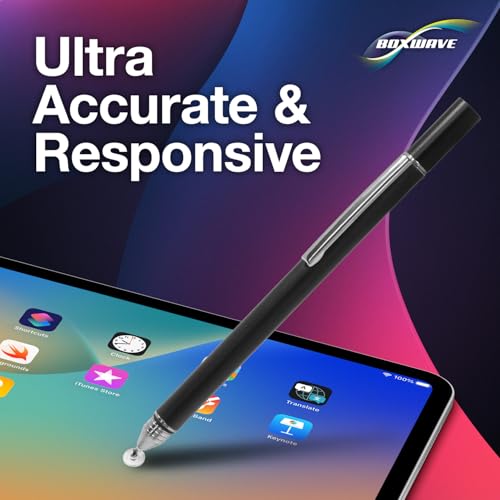 BoxWave Stylus Pen Compatible with Acer Chromebook 317 (CB317-1HT) - FineTouch Capacitive Stylus, Super Precise Stylus Pen - Jet Black