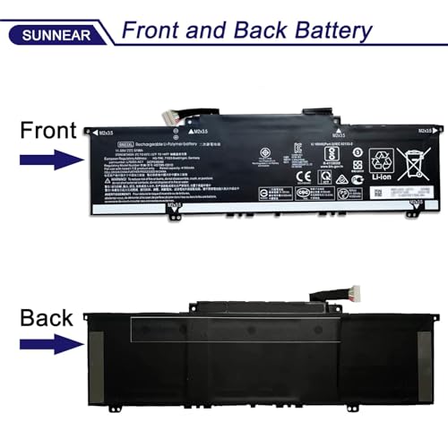BN03XL L77034-005 Laptop Battery Replacement for HP Envy 13 13-ba 13-AR 13-AY Envy X360 15 2020 15-ED 15M-EE 15M-EE0013DX 15M-EE0023DX Series Notebook HSTNN-DB9N L73965-271 L76985-271 51Wh - size: 8.8*5.3*1.41 inches BN03XL-x