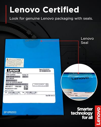 Lenovo USB-C 65W AC Adapter (UL) - 65 W - 5 V DC Output - size: Adapter - 65 W