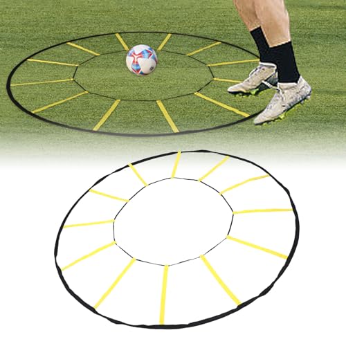 Keenso Circular Trainer, 12 Rungs Speed and Ladder for Soccer Basketball, Indoor Outdoor Sports Training