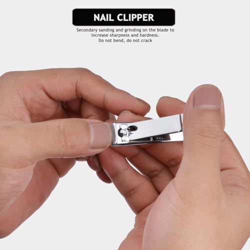 6 Sets Pack Travel Manicure Set Professional Nail Clipper Kit-5 Pieces Stainless Steel Manicure Kit, Women Men Grooming kit With Nail Care Tools Beauty Scissors Tweezers (Silver Black) - color: Black-6 Sets Value Pack