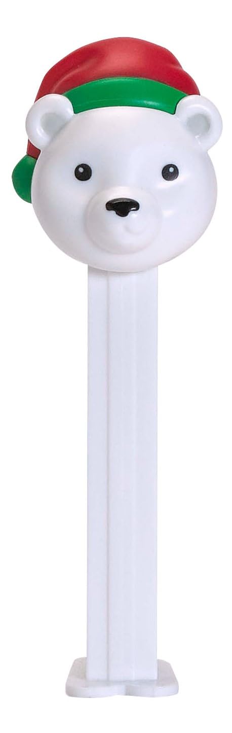 PEZ Christmas Candy Dispenser Set | Santa Claus And Polar Bear PEZ Dispensers With Candy Refills | Stocking Stuffers, Christmas Party Favors