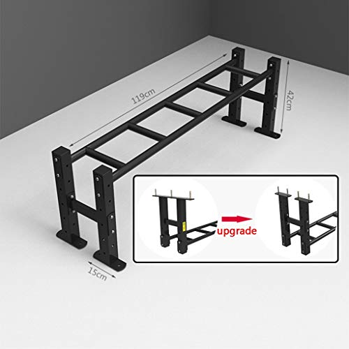 Pull-Up Bars Wall-Mounted Horizontal Bar Safe Fitness, Steel Indoor and Outdoor Climbing Frame, Multifunctional Strength Training Equipment, 2 Styles (Black Style1) - size: Style1