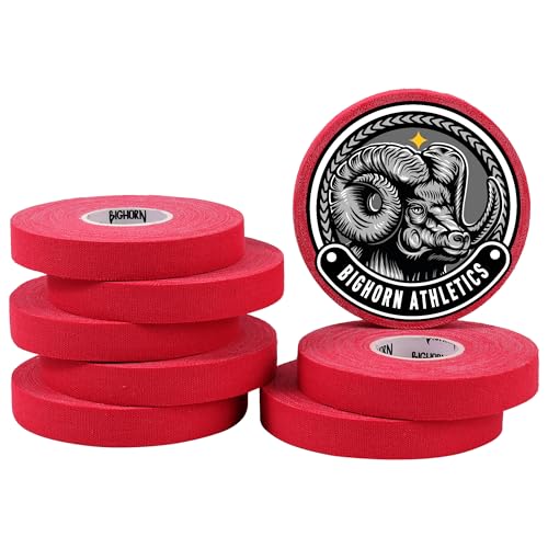 Bighorn Athletics Finger Tape, Female Climber Tin, 0.5" x 45ft, 8Rolls, Red | Climbing tape with retro design tape holder for tension support & bouldering. EZ tear, strong adhesive, residue-free. - color: Red