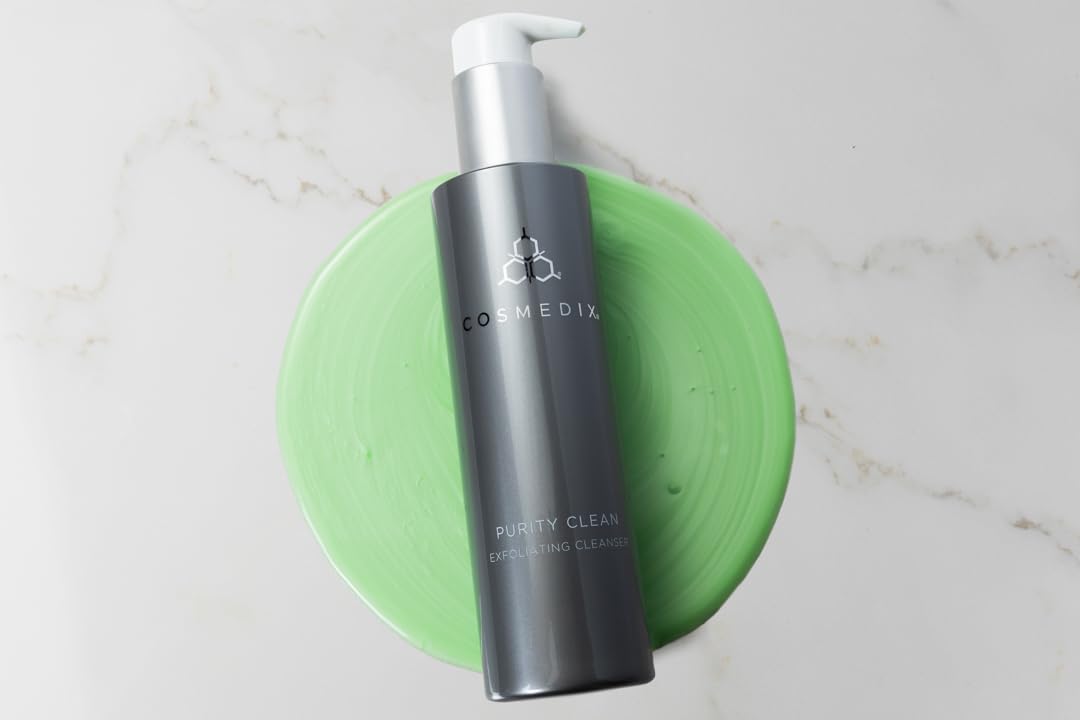 COSMEDIX Purity Clean Exfoliating Facial Cleanser - AM & PM Facial Skincare