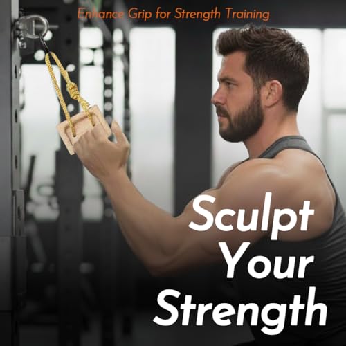 Portable Beech Wood Fingerboard Climbing Hangboard Set – Dual-Pocket Grip Blocks for Finger & Forearm Strength Training – Adjustable Rope and Metal Clips Included - color: 2*Grip Blocks