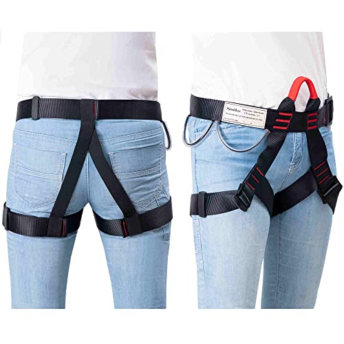 Climbing belts, Rock Climbing belt, Safety Belts for Rappelling Fire Rescuing Tree Climbing, Half Body belt for Women Man and Novice