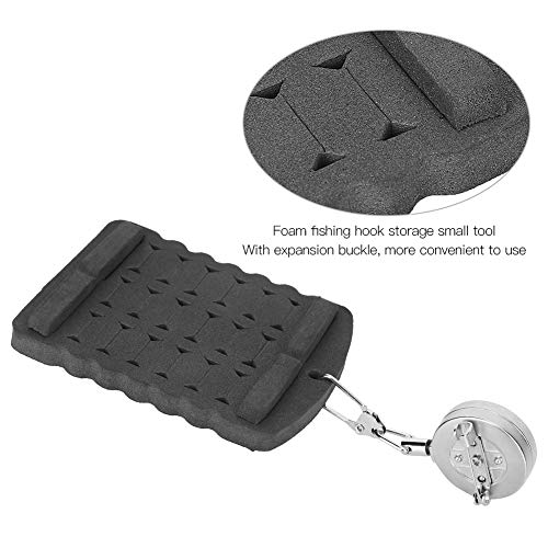 Fishing Hook Hanging Board Foam Hook Storage with Expansion Buckle Portable Fly Fishing Bait Accessory