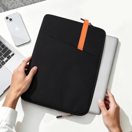 NIDOO Laptop Sleeve 13 inch Computer Carrying Case Cover for 13" MacBook Air M5 M4 2026/13.6" MacBook Air/Lenovo ThinkPad L13 Gen 4 / L13 Gen 5/13.3" Dell Latitude 7350 7340/ Microsoft HP EliteBook - color: Black, size: 13-13.3 Inch