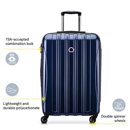 DELSEY PARIS Helium Aero Hardside Expandable Luggage with Spinner Wheels, Titanium, 2-Piece Set (21/28) - color: Titanium, size: 2-Piece Set (21/28)