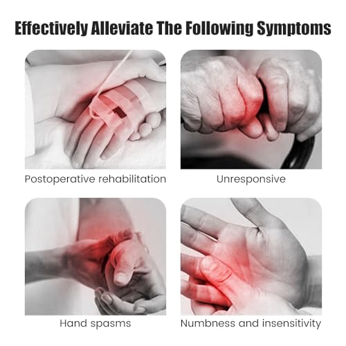 Rehabilitation Robot Gloves, Finger Exerciser for Stroke Recovery Hand Glove Equipment Hand Function Rehabilitation (Orange Left Hand XL) - size: Left Hand XL
