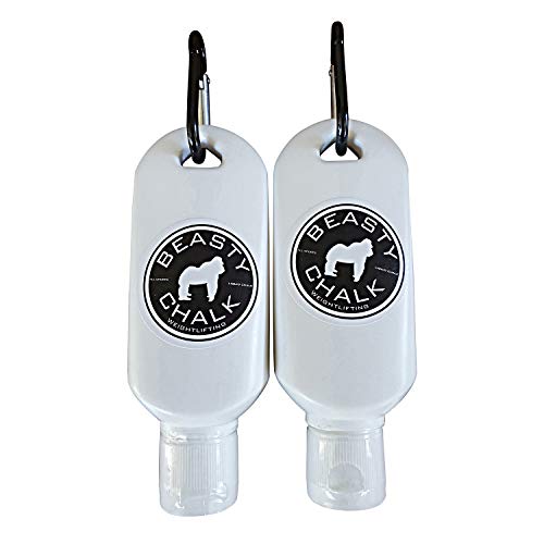 Beasty Chalk - Liquid Chalk 50 ml Pair & Chalk Block, 56 Gram - Sports Chalk Cream - Great Grip for Gymnastics, Rock Climbing, Sports, Lifting, Pull-Ups, Deadlifts, Kettlebells, Pole - Bundle