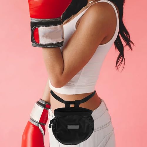 Baluue Waterproof Chalk Bag with Non-Slip Oxford Cloth and Polar Fleece Material, Large Capacity Outdoor Weight Bag for Rock Climbing and Bouldering for Gymnastics Training and Climbing