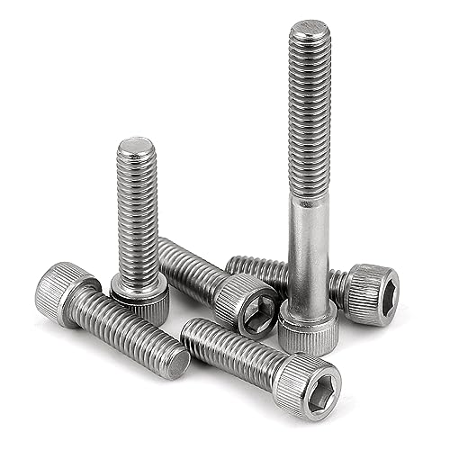 3/8-16 x 1-1/2" Socket Head Cap Screws Bolts, Stainless Steel 18-8 (304), Bright Finish, Fully Threaded, Allen Socket Drive, 10 PCS - size: 3/8-16 x 1-1/2"