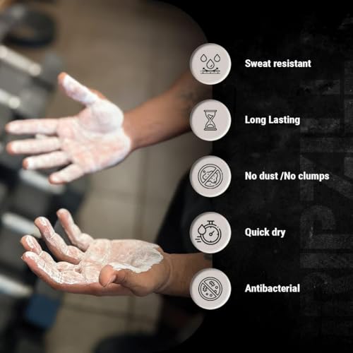GRIPZILLA Liquid Chalk Kit Gym Chalk for Weight Lifting, Rock Climbing, Pole Grip, Bouldering, Powerlifting, Ball, Gymnastics, Sports, and Workout - Package May Vary - size: 50ml - 4 Pack
