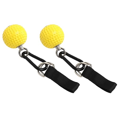 1Pair Climbing Training Power Grip Ball with Staps, Easy Install Pull Up Fitness Equipment, Anti Slip PU Material, for Indoor Outdoor Horizontal Bar Training, Increase Forearm Grip