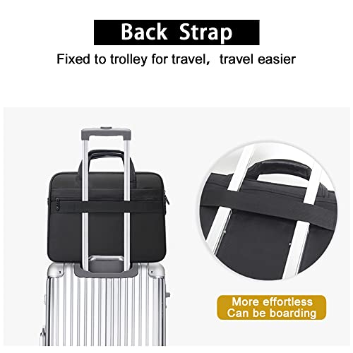 Large Briefcases For Men Canvas Tote Bag Laptop Case Computer Bag Work Bags Business Mens Bag Office Carrying Cases - size: Medium Size (15.6” Laptop Briefcase)