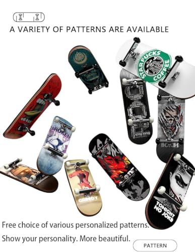 Wooden, pro Fingerboard 29mm Mini handboard、Premium Fingerboard Ideal for Dexterity maneuvers (Wrestling) - color: Wrestling