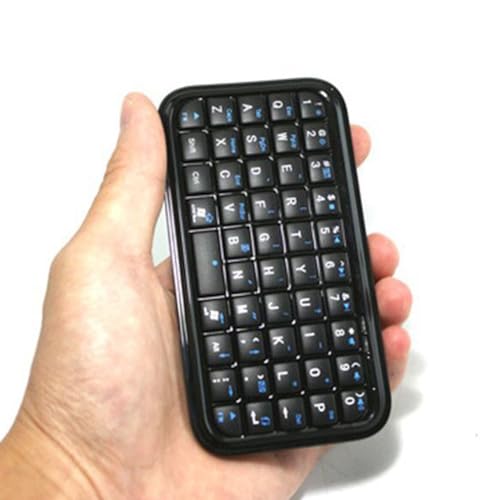 Mini Wireless Bluetooth Keyboard, BT Wired Dual Mode, 300mAh, Silent Slim Design, Compact Keyboard for Phone Tablet Laptop PC, Portable for Travel Home Business (Backlit Black)