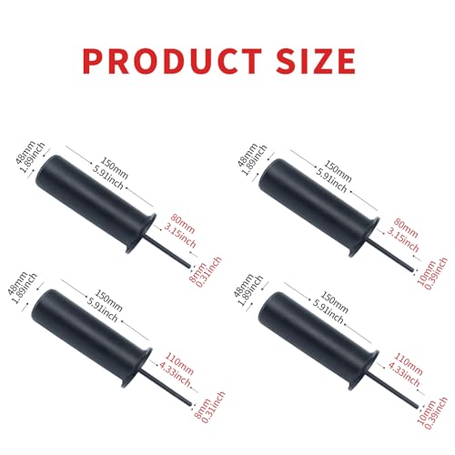 Weight Stack Pin with Spring Clip Collar Weight Stack Extender Pin | Includes a counter weight pin and a spring ring - size: Dia:10mm Length: 110mm