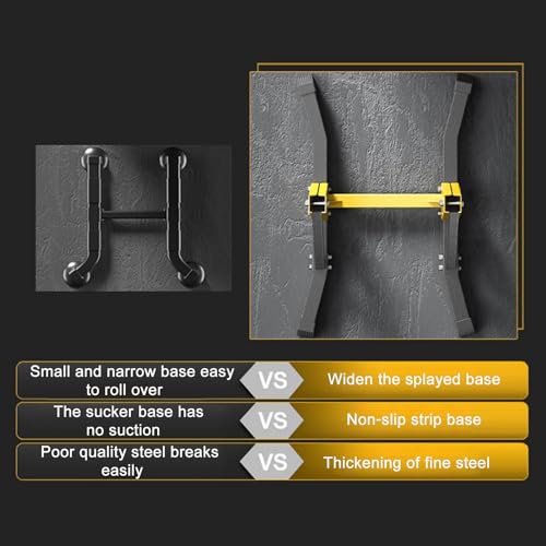 Pull Up Bar Free Standing Portable Pull Up Dip Station with 11 Gears Adjustment Multi-Function Strength Training Pullup Tower Station Equipment for Home Gym 400lbs Black