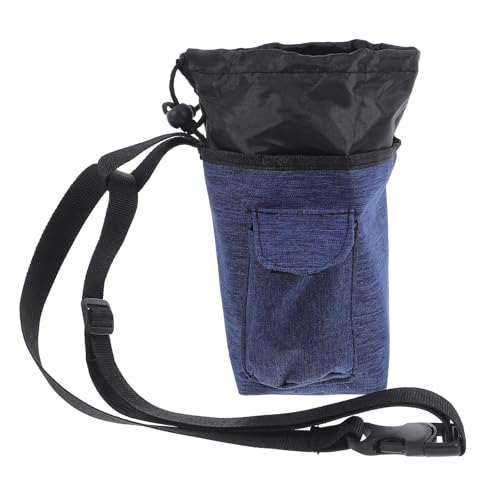 Bouldering Chalk Bag with Waist Belt Non-Slip Climbing Chalk Pouch for Rock Climbing and Gymnastics for Outdoor Mountaineering Navy Blue