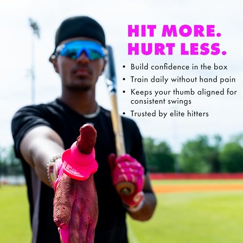 Baseball Thumb Guard, Batters Batting Grip, Finger Guard, Accessory, Batting Protection, Reduce Bat Sting, Hitter, Tool, Bat, Hitting Accessory - color: Black