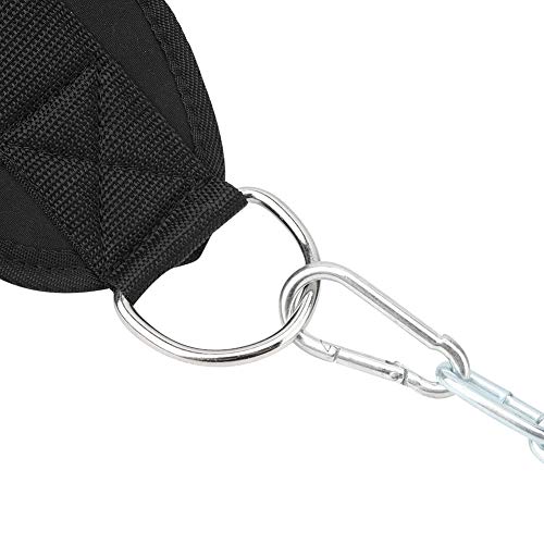 Pull Up Weighted Dip Belt, Dual Gym Equipment, Heavy Duty Steel Chain for Strength Training, Belt for Pull Ups, Dips, and Various Exercises,