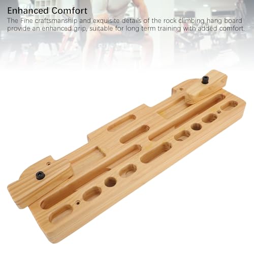 Solid Wood Training Hang Board Enhanced Strength Exercise Compact Climbing Finger Board Home Gym Outdoor