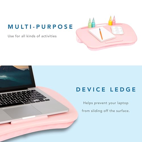 LAPGEAR MyDesk Lap Desk – Rose Quartz, Fits 15.6” Laptops - color: Rose Quartz, size: Single Unit