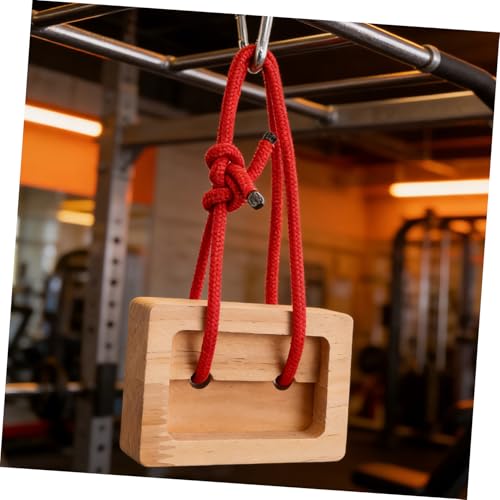 SECFOU 2pcs Portable Wooden Fingerboard Climbing Hangboards for Rock Climbing Training Grip Strength and Endurance Building Compact Training Equipment for Home and Outdoor Use