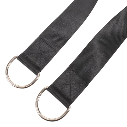 Dumbbell and Barbell Loading Straps with Reliable Attachment 2pcs with Nylon Material Black Color, Sturdy Weightlifting for Weight Plates Designed for Commercial Fitness and