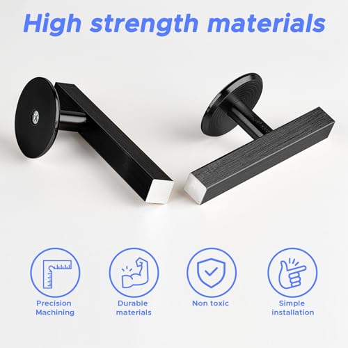10" Fingerboard Rail-Heavy-Duty Aluminum Alloy Fingerboard Obstacle with Stabilizing Discs & Non-Slip Base, DIY Mini Skatepark Accessory for Fingerboard Players, Custom Cityscape Builders Black