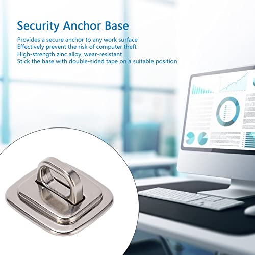 Laptop Anchor Plate, Anti Theft Security Anchor Base Universal Computer Lock Fixed Plate for Laptops Tablets Monitors Smart Phone