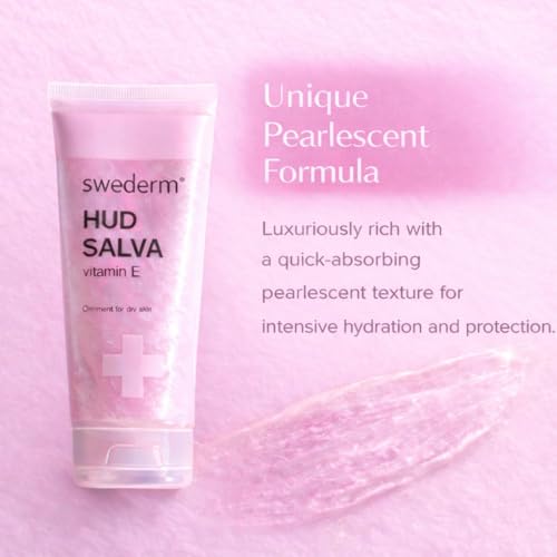 swederm Hudsalva Skin Moisturizer with Vitamin E, Shea Butter, 3,38 fl oz | dry skin remedy, glycerin, shea butter, allantoin, elbows, cracked heels, Scandinavian quality, travel essentials - size: 3.37 Fl Oz (Pack of 1)