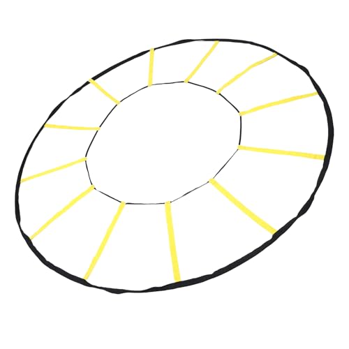 Yinhing Circular Training Ladder 12 Rungs Premium Nylon Speed and Trainer for Soccer Basketball Other Sports Enhance Performance for Athletes Portable Design