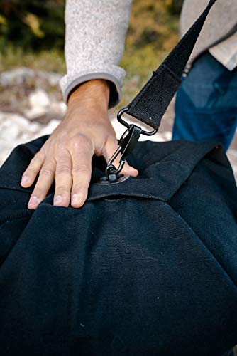 Stansport Deluxe Duffel Bag with Shoulder Strap - color: Black, size: 36" X 10" X 10"