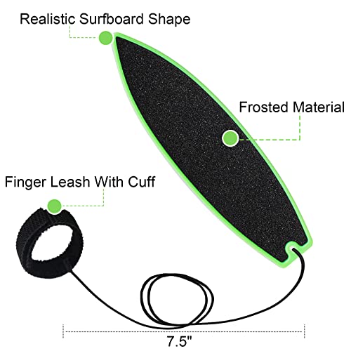 4 Pack Finger Surfboard for Car Ride - 1.4" x 4.5" Pro Air Fingerboard, Fun Keepsake Toy Gifts for Teens, Ideal Birthday & Travel Stocking St - color: Blue Black Green Yellow and Red