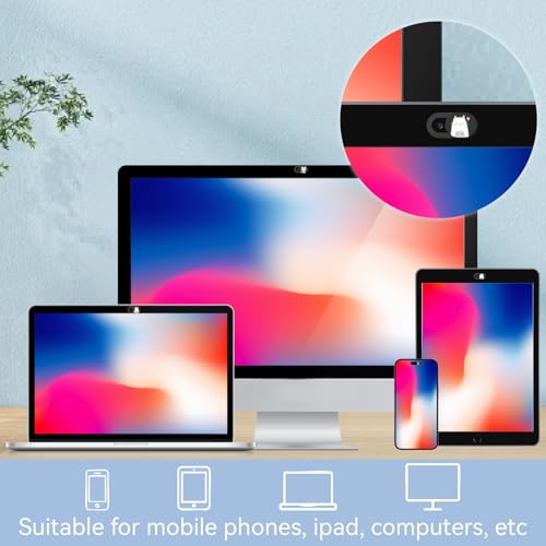 6Pcs Phone Privacy Camera Cover Webcam Camera Cover Slide Cat Pattern Privacy Security Guard Slide Phone Webcam Protector for Laptop Desktop Computers Smartphones Tablet Notebook Mini PC - color: Cats