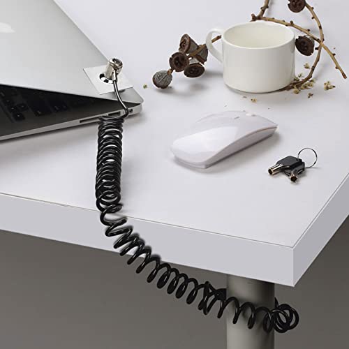 Adhesive Security Plate with Slot for Cables to Lock Down Laptops, Tablets, Monitors and Other Devices (2Pcs Silver)