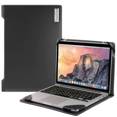 Profile Series - Black Leather Laptop Case Compatible with ASUS Zenbook S14 (UX5406) 14" Laptop