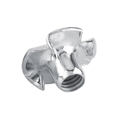 50pcs T Nuts,Zinc Plated Carbon Steel 4-Pronged Tee Nut for Wood, Rock Climbing Holds, Furniture (M3 (50 pcs/Pack)) - size: M3 (50 pcs/pack)