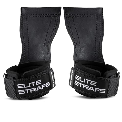Fitgriff® Elite Straps - Lifting Wrist Straps (Rubber Grips) for Weightlifting, Gym, Workout, Deadlift - Anti-Slip Revolution for Men and Women - size: Small-Medium