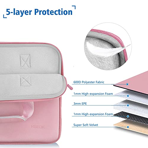 Hseok Laptop Sleeve 13.3 inch Case with Small Case, Compatible with MacBook Neo 14, MacBook Pro 14 M5/M4/M3/M2/M1, XPS 14 and Most 13.3 inch Notebooks, Neoprene Computer Handbag,P01K01 - color: P01k01, size: 13.3"
