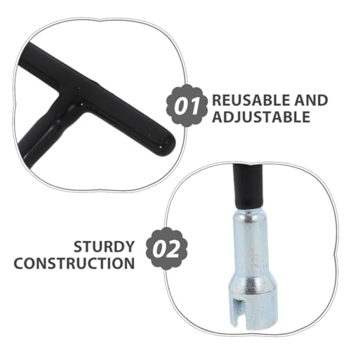 DOITOOL 4pcs T Handle Wing Nut Driver Tool for Manual Eye Screw and Hook Bolt Fastening, Portable Hand Tool for Screw Hook Tightening and Hanger Installation