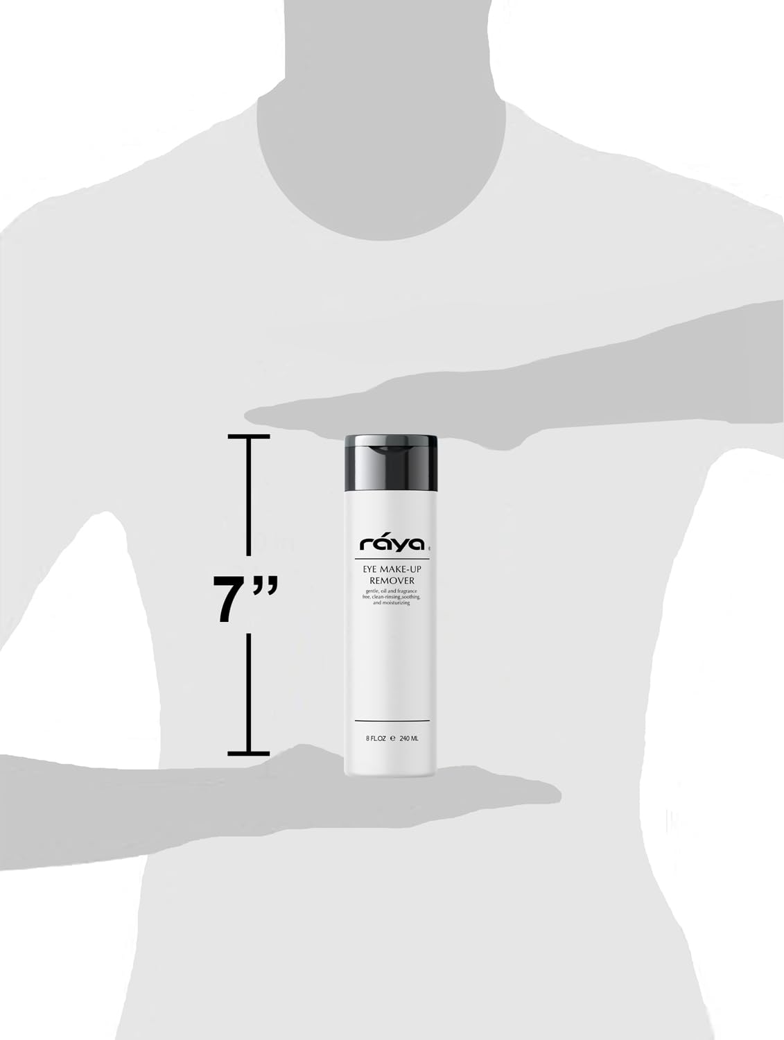 Raya Eye Make-Up Remover 8 oz (105) | Oil-Free, Make-Up Removing Cleansing Fluid | Gently Removes Non-Water-Proof Mascara | Great For Sensitive Skin